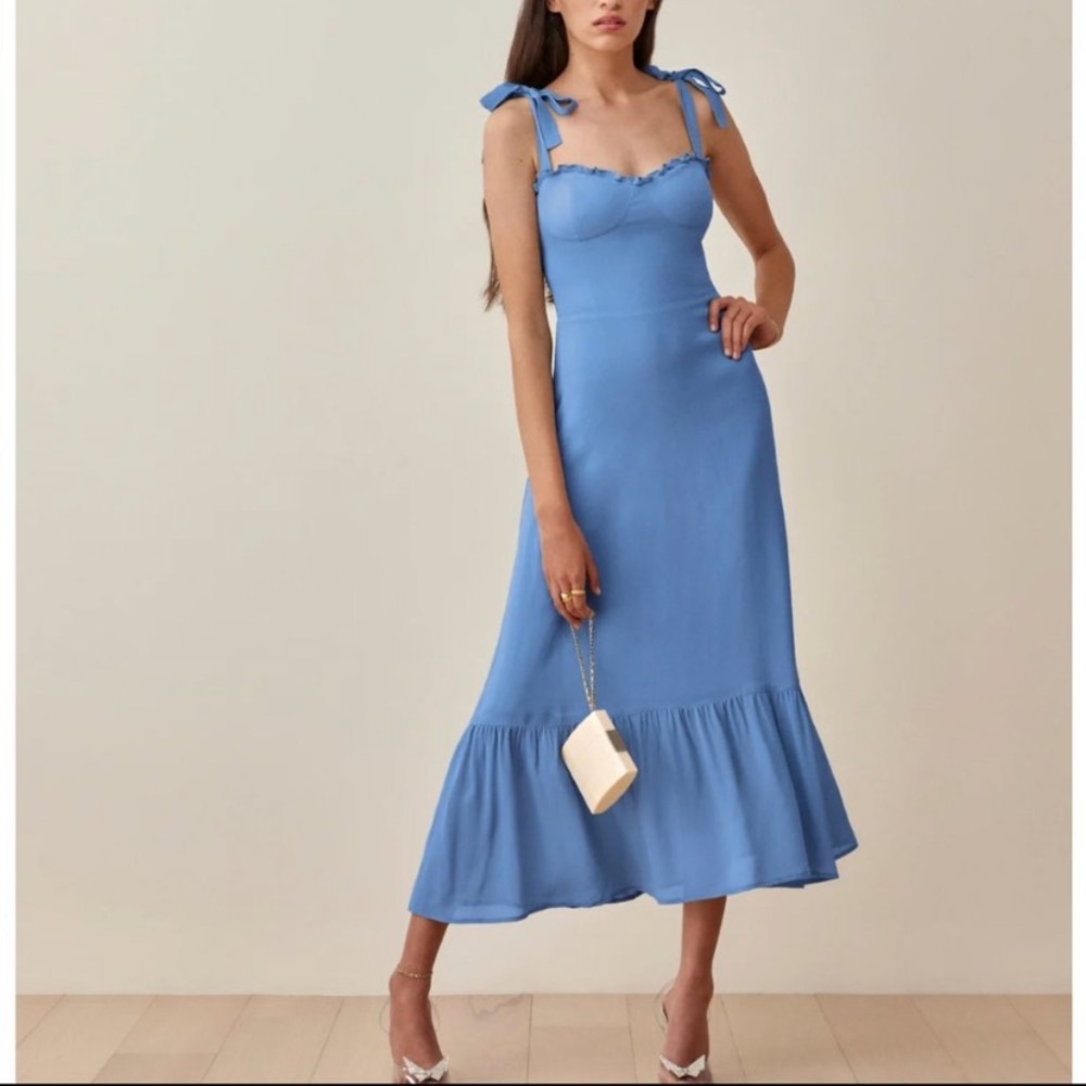 Reformation Nikita Azure dress. Size 8. NWT.